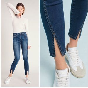 Anthropologie Pilcro High Rise Skinny Jean w/ Slit